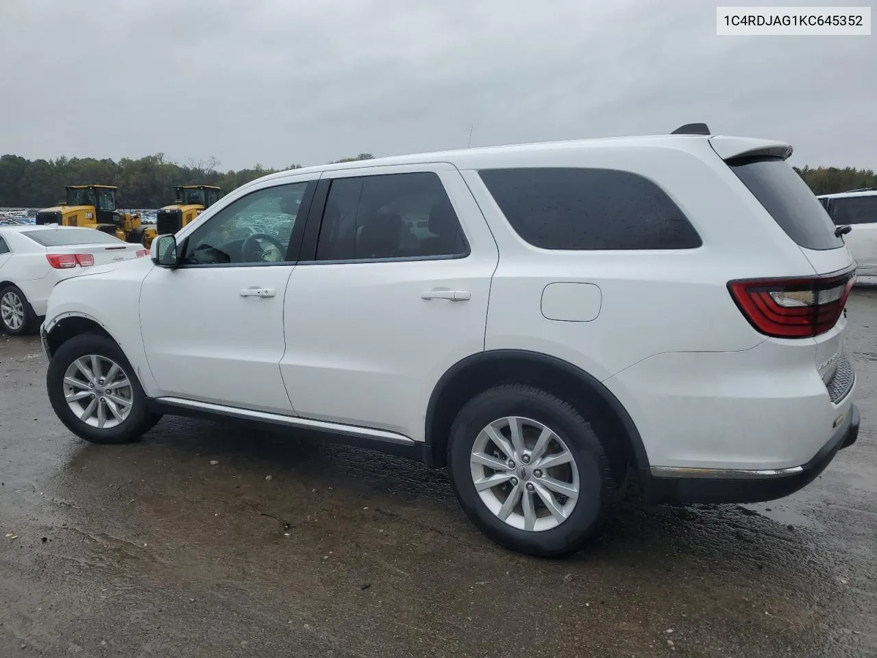 2019 Dodge Durango Sxt VIN: 1C4RDJAG1KC645352 Lot: 80214734