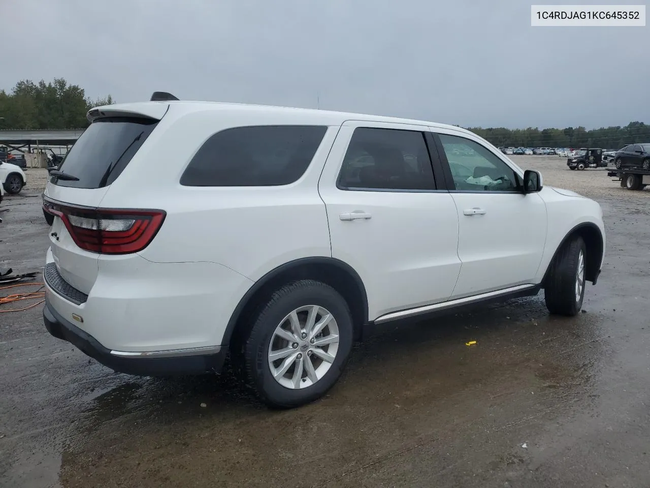 2019 Dodge Durango Sxt VIN: 1C4RDJAG1KC645352 Lot: 80214734