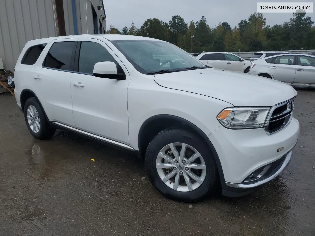 2019 Dodge Durango Sxt VIN: 1C4RDJAG1KC645352 Lot: 80214734