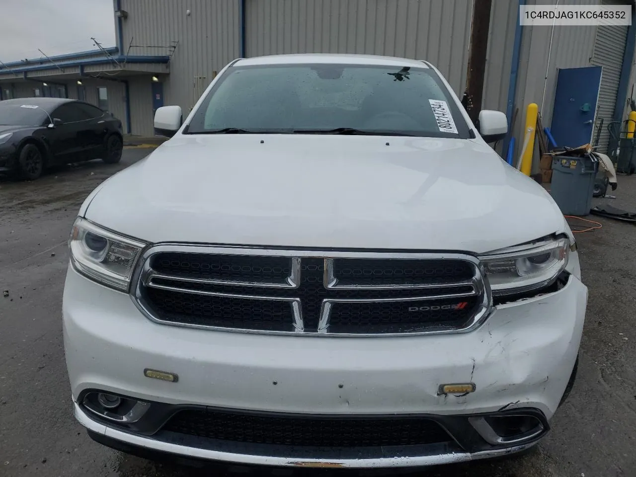 2019 Dodge Durango Sxt VIN: 1C4RDJAG1KC645352 Lot: 80214734