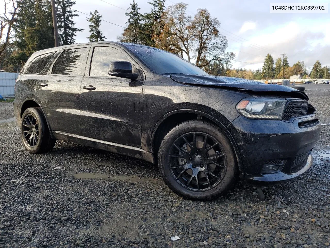 2019 Dodge Durango R/T VIN: 1C4SDHCT2KC839702 Lot: 80558754