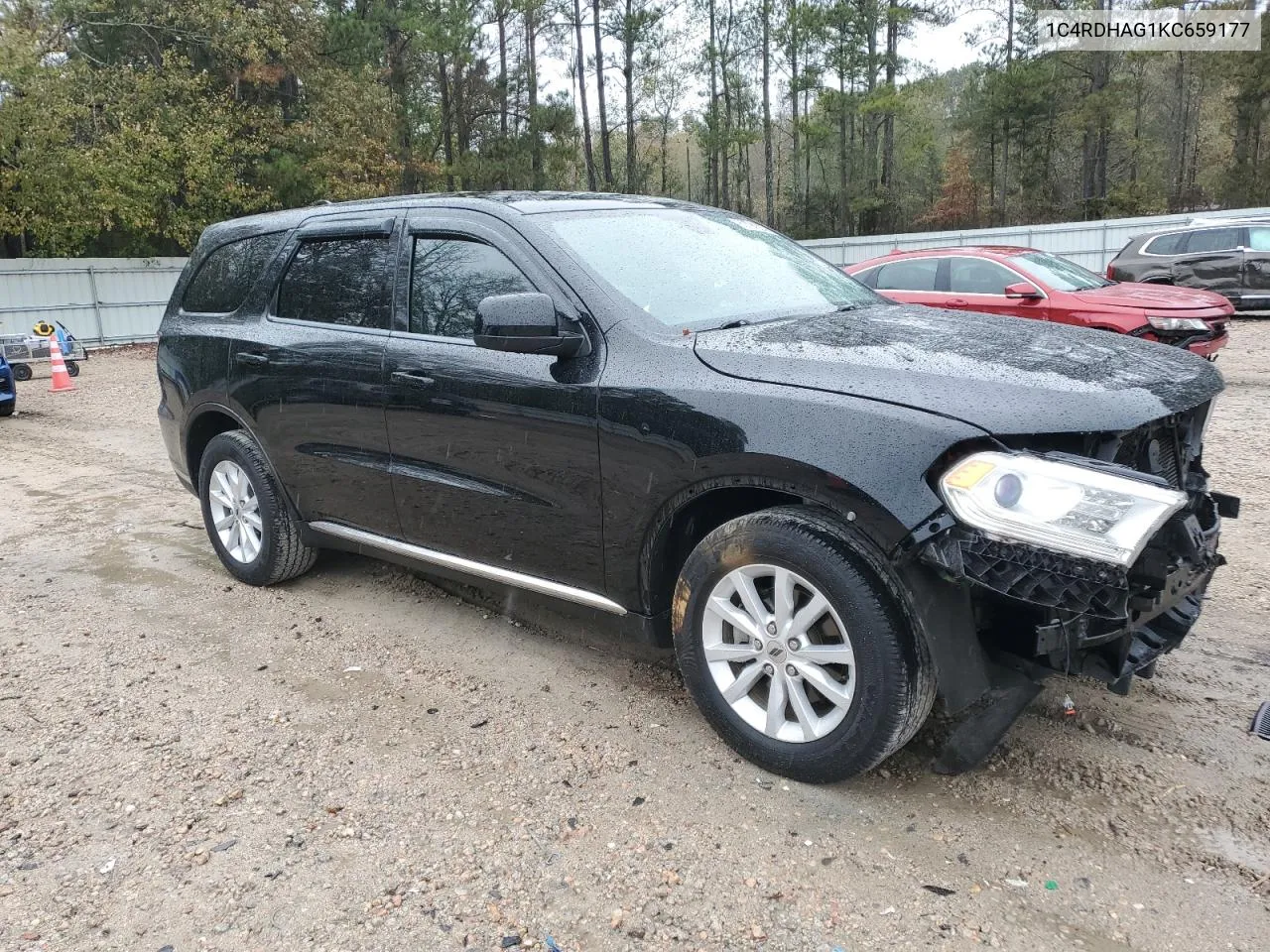 2019 Dodge Durango Sxt VIN: 1C4RDHAG1KC659177 Lot: 80794624