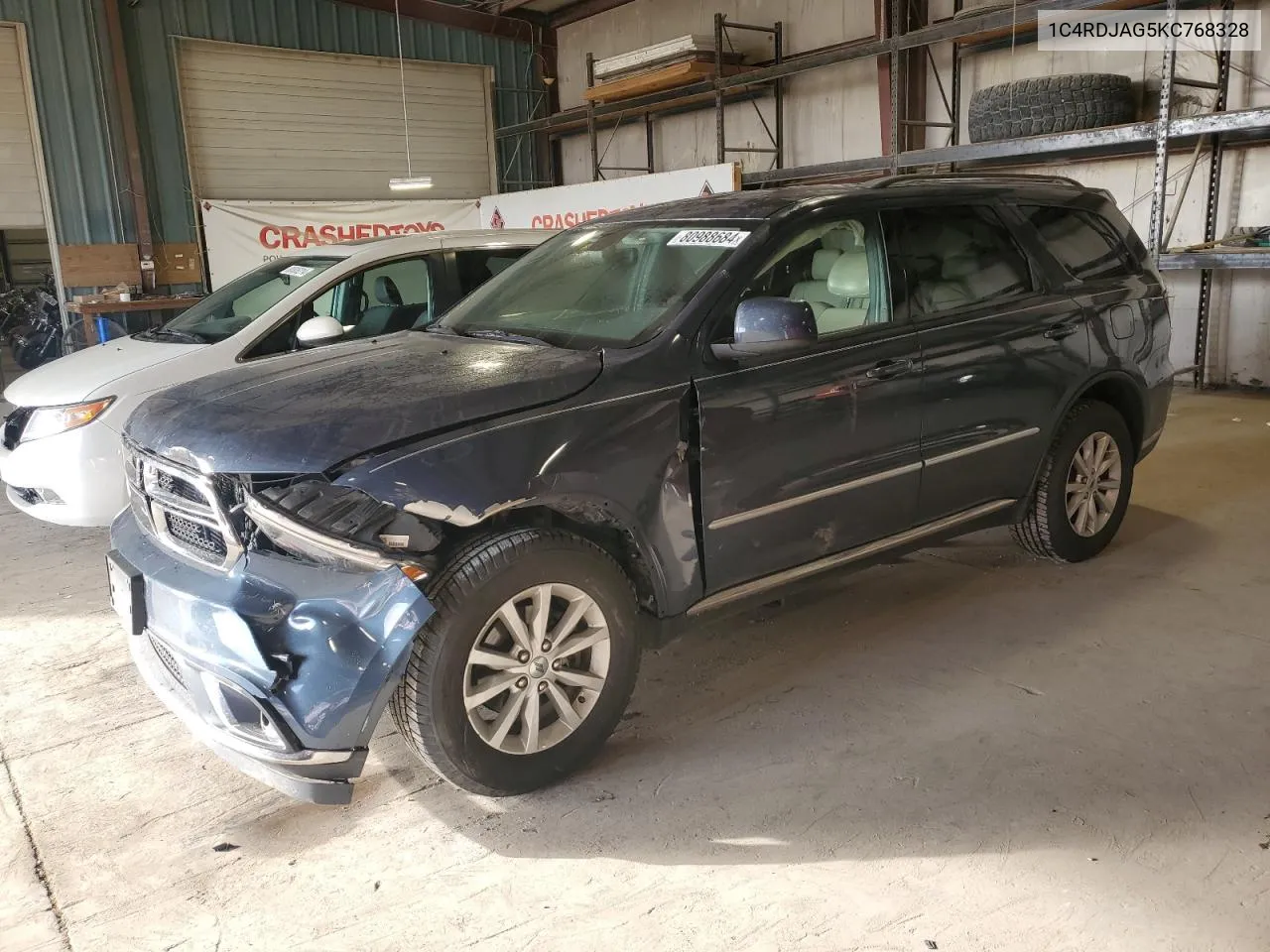 2019 Dodge Durango Sxt VIN: 1C4RDJAG5KC768328 Lot: 80988684