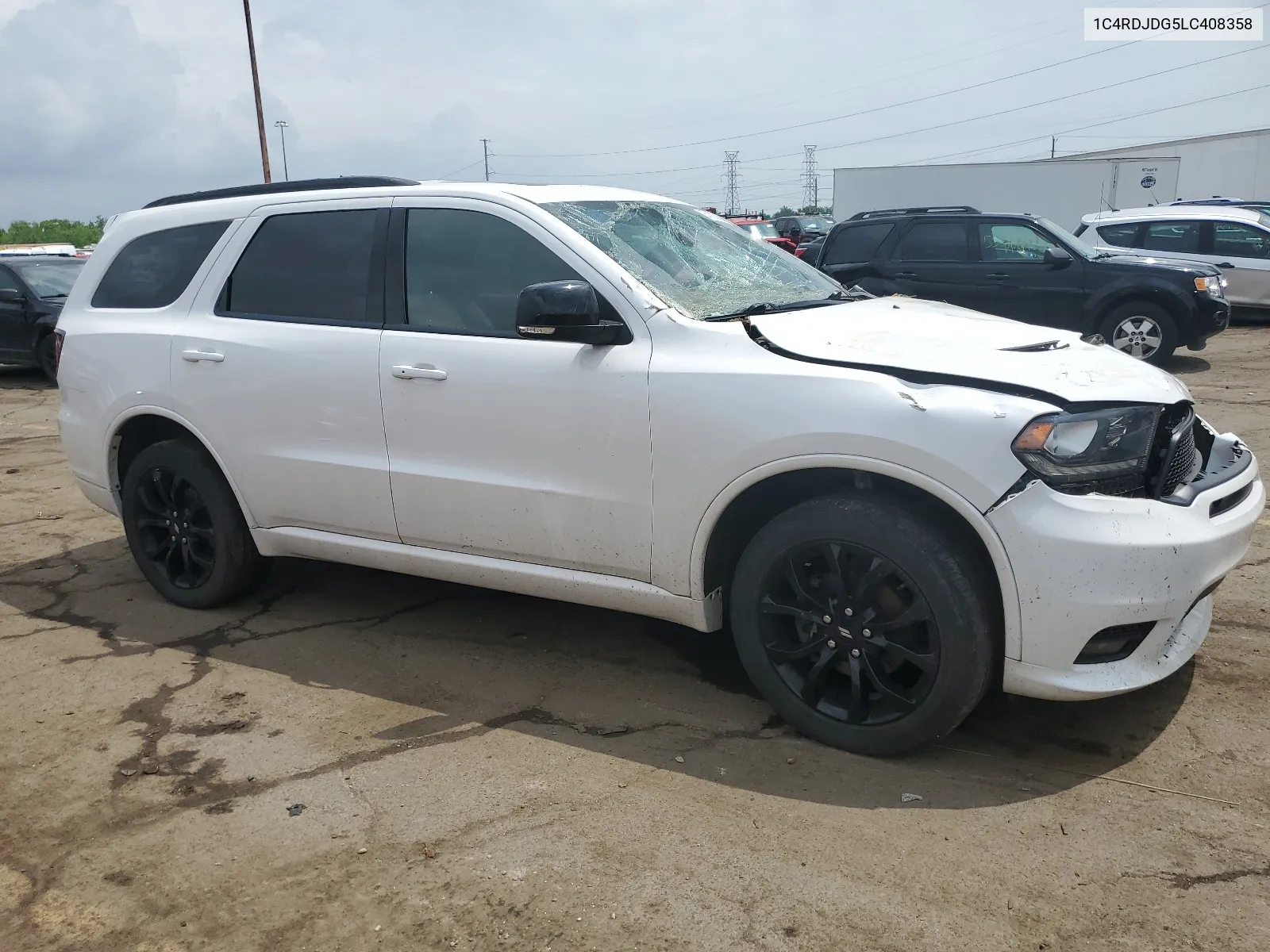 2020 Dodge Durango Gt VIN: 1C4RDJDG5LC408358 Lot: 55182734