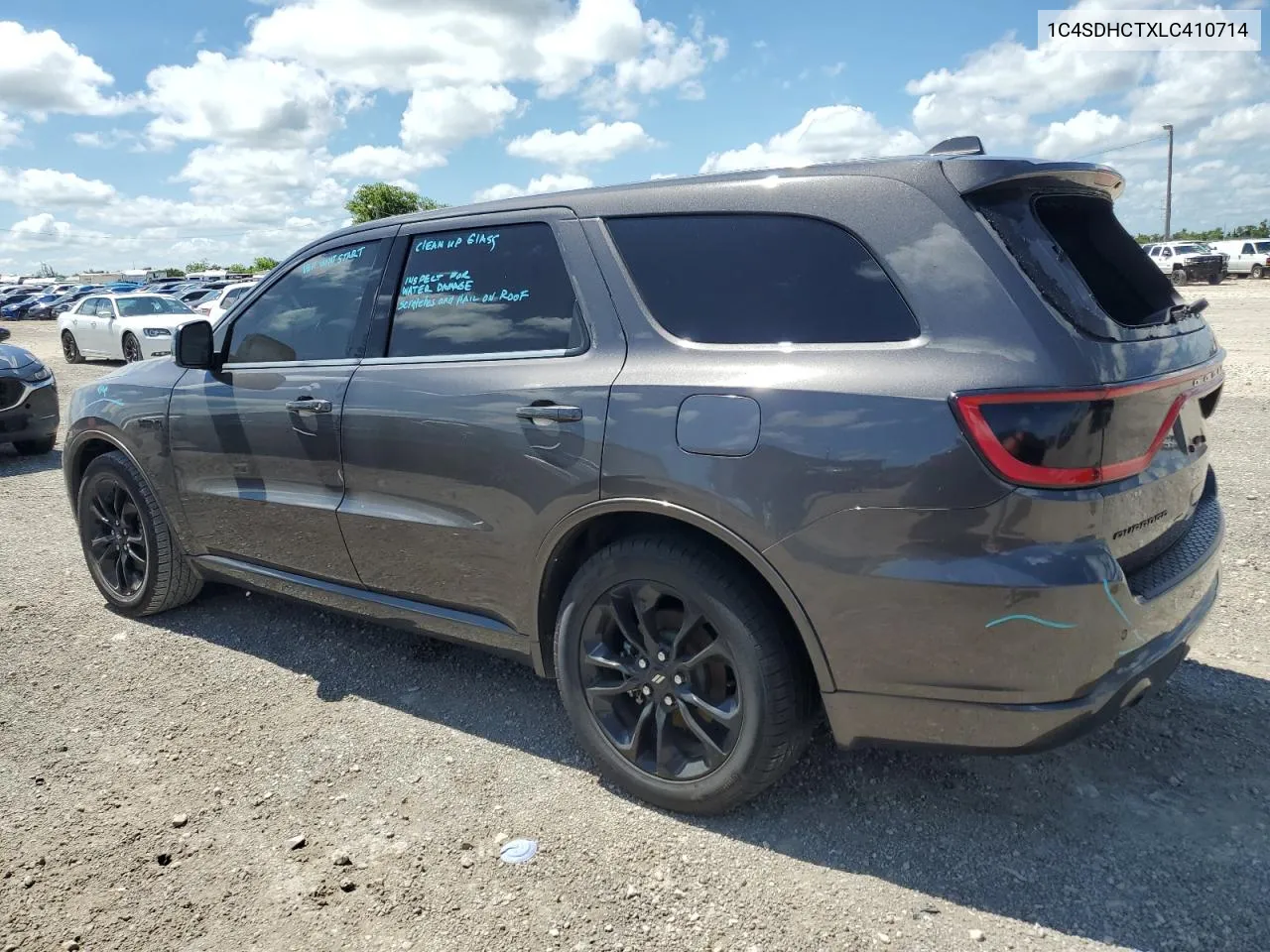 2020 Dodge Durango R/T VIN: 1C4SDHCTXLC410714 Lot: 60602524