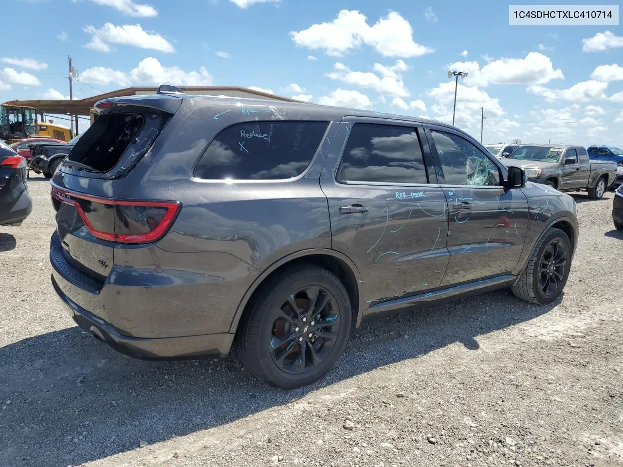 2020 Dodge Durango R/T VIN: 1C4SDHCTXLC410714 Lot: 60602524