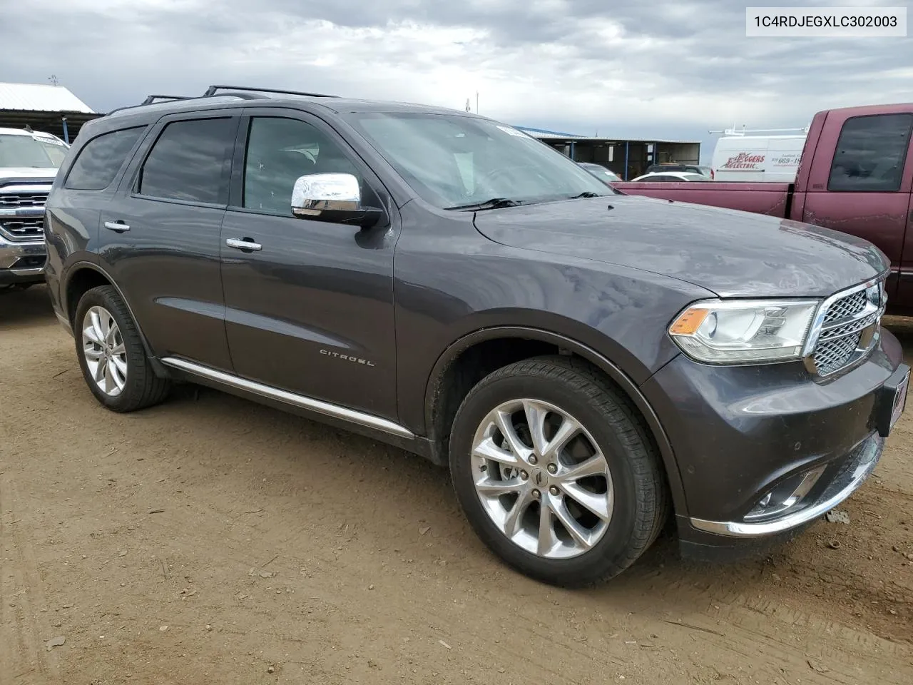 2020 Dodge Durango Citadel VIN: 1C4RDJEGXLC302003 Lot: 61044664