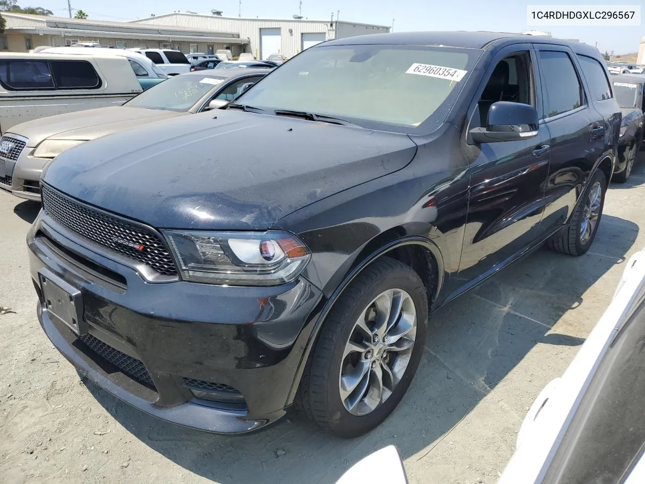 2020 Dodge Durango Gt VIN: 1C4RDHDGXLC296567 Lot: 62960354