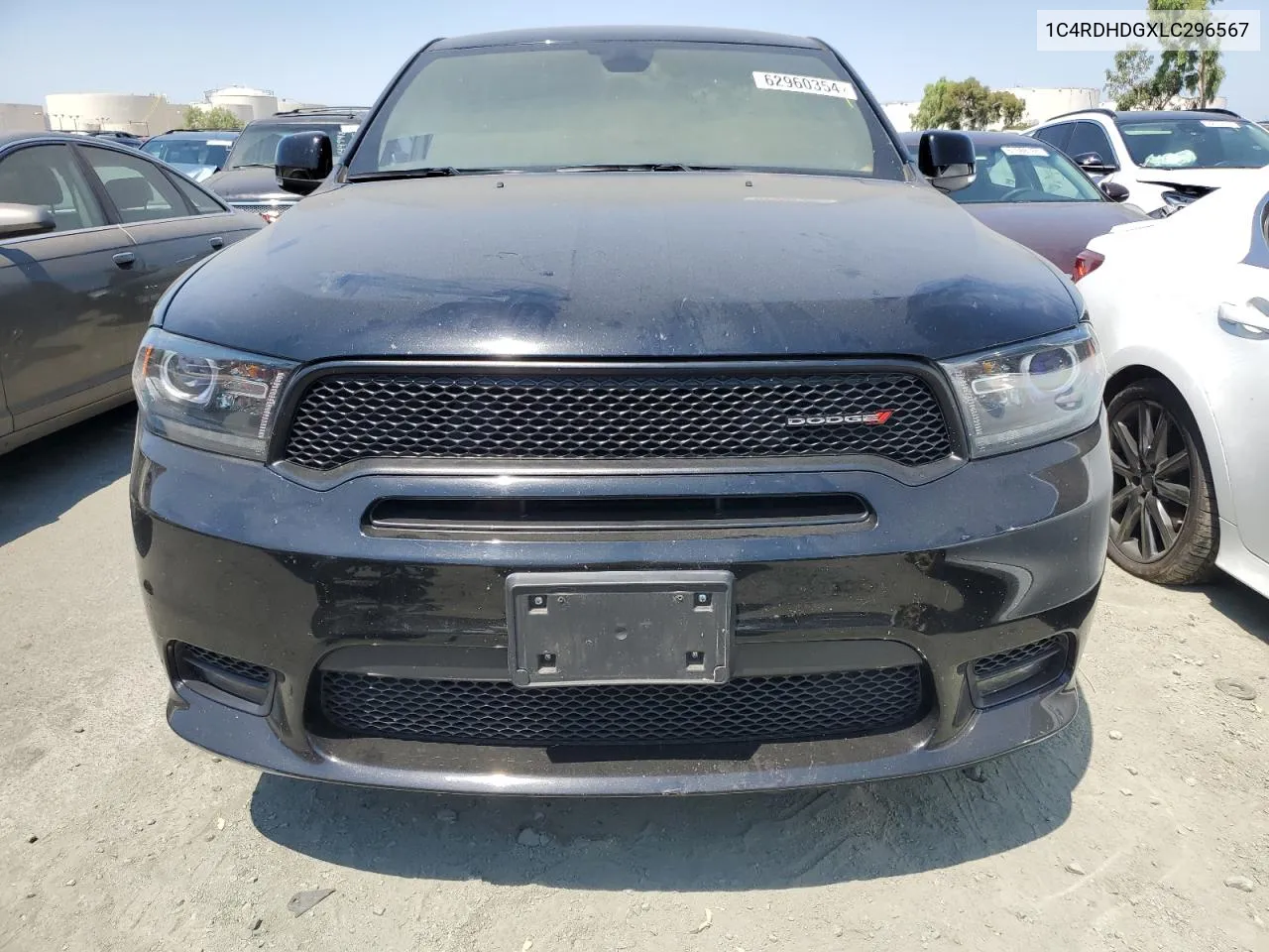 2020 Dodge Durango Gt VIN: 1C4RDHDGXLC296567 Lot: 62960354