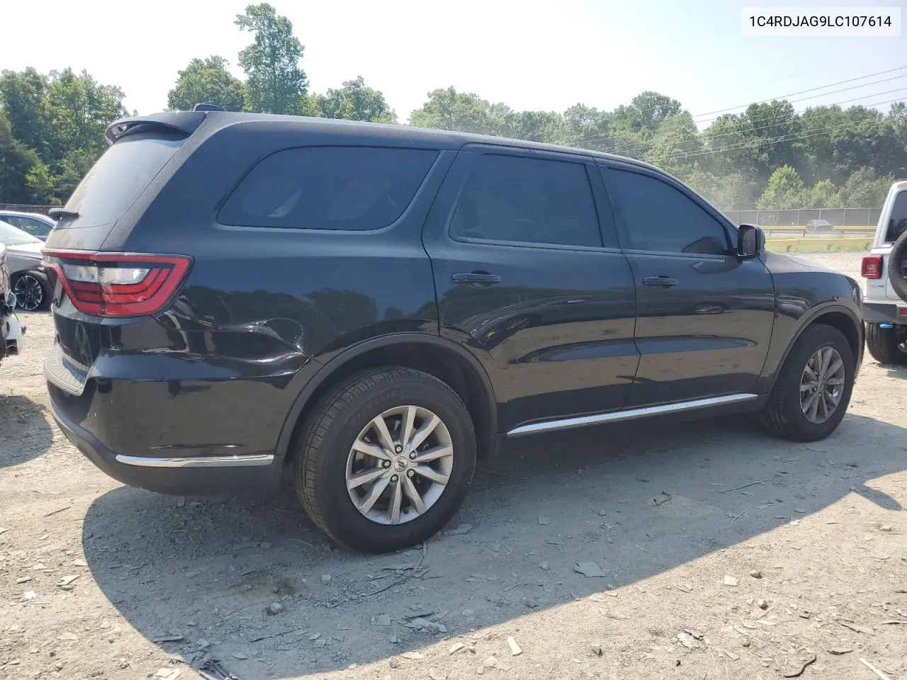 2020 Dodge Durango Sxt VIN: 1C4RDJAG9LC107614 Lot: 63267694