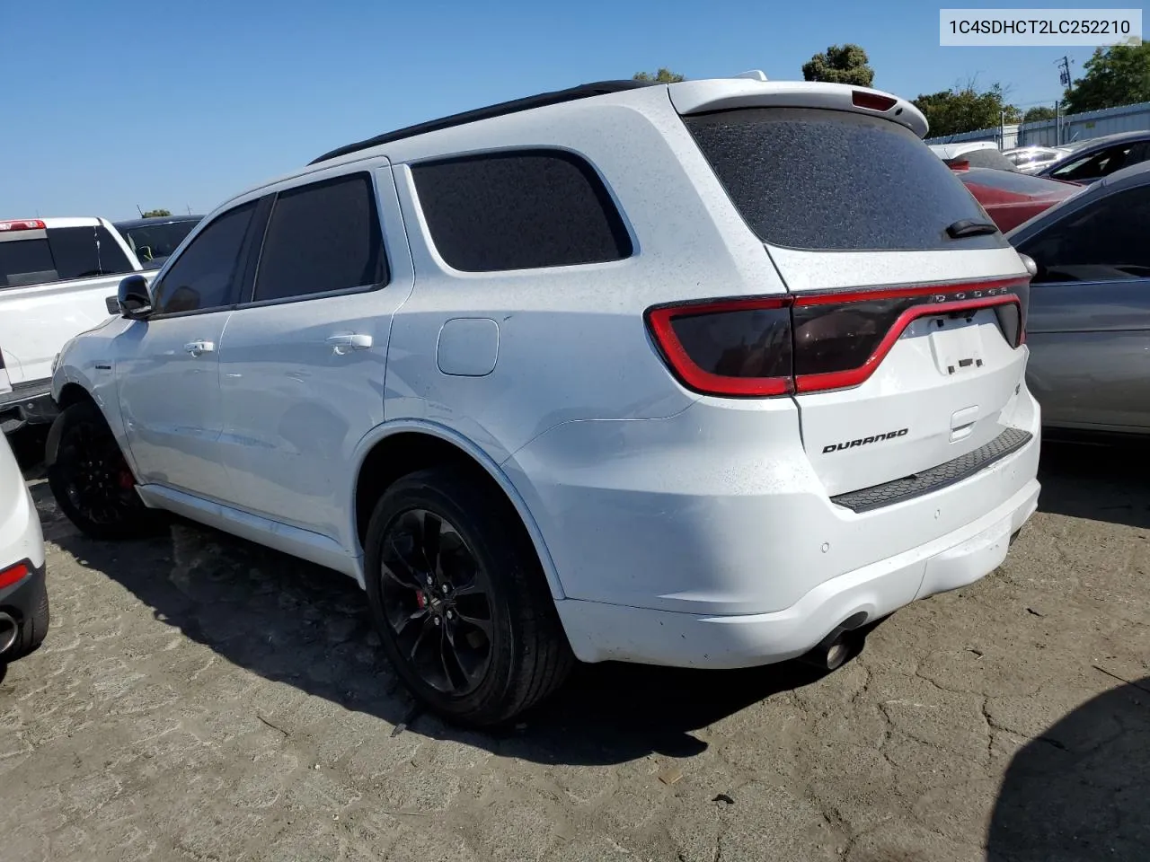 2020 Dodge Durango R/T VIN: 1C4SDHCT2LC252210 Lot: 66401974