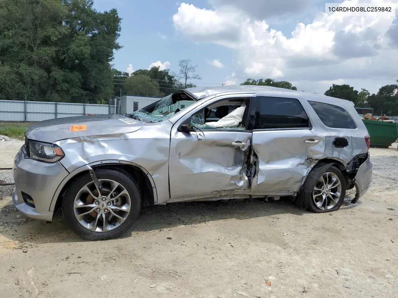 2020 Dodge Durango Gt VIN: 1C4RDHDG8LC259842 Lot: 66665134