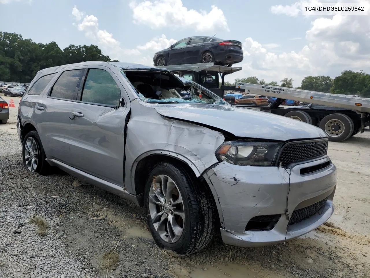 2020 Dodge Durango Gt VIN: 1C4RDHDG8LC259842 Lot: 66665134