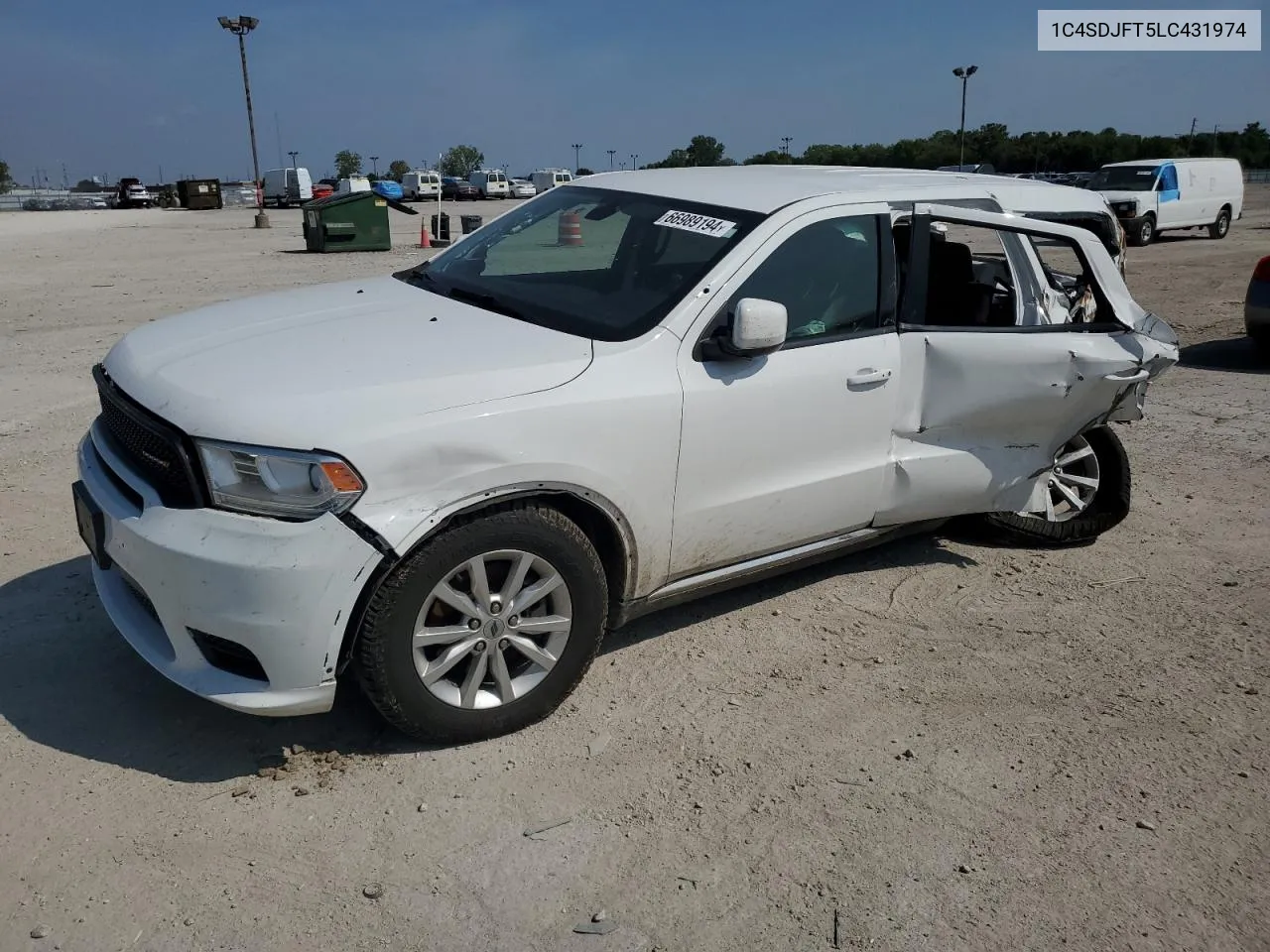 2020 Dodge Durango Ssv VIN: 1C4SDJFT5LC431974 Lot: 66989194