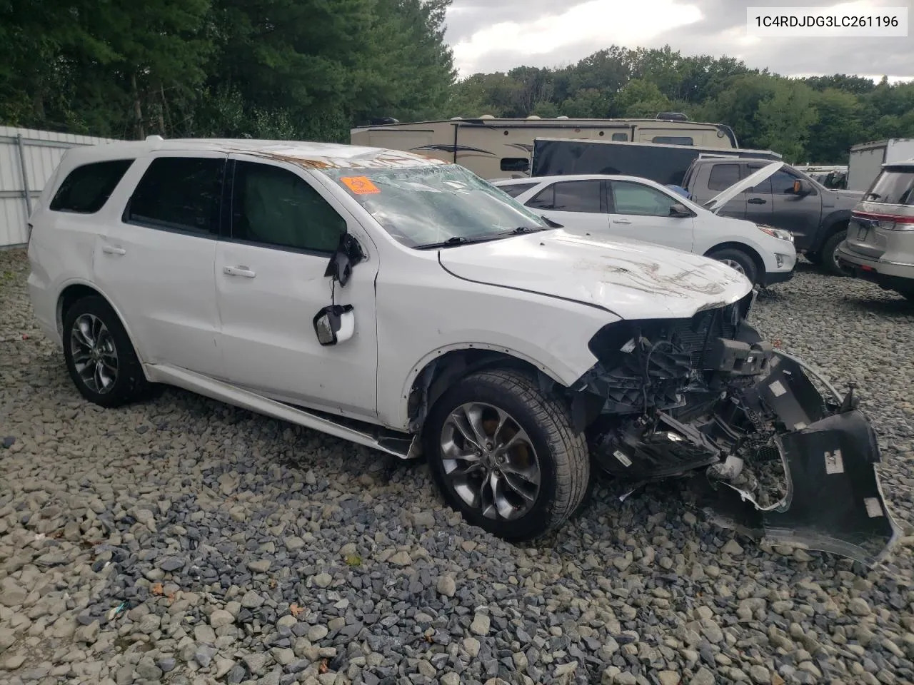 2020 Dodge Durango Gt VIN: 1C4RDJDG3LC261196 Lot: 67915994