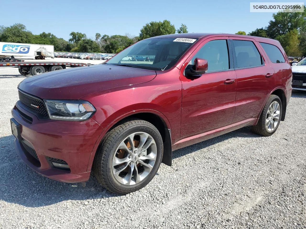 2020 Dodge Durango Gt VIN: 1C4RDJDG7LC295996 Lot: 68348044