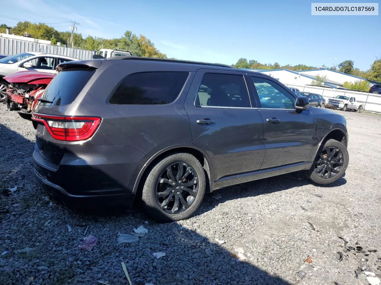 1C4RDJDG7LC187569 2020 Dodge Durango Gt