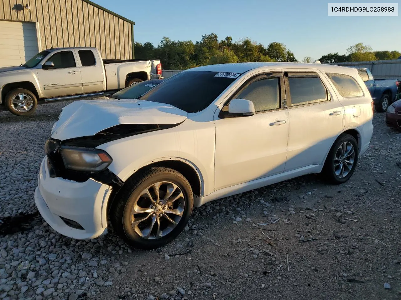 1C4RDHDG9LC258988 2020 Dodge Durango Gt