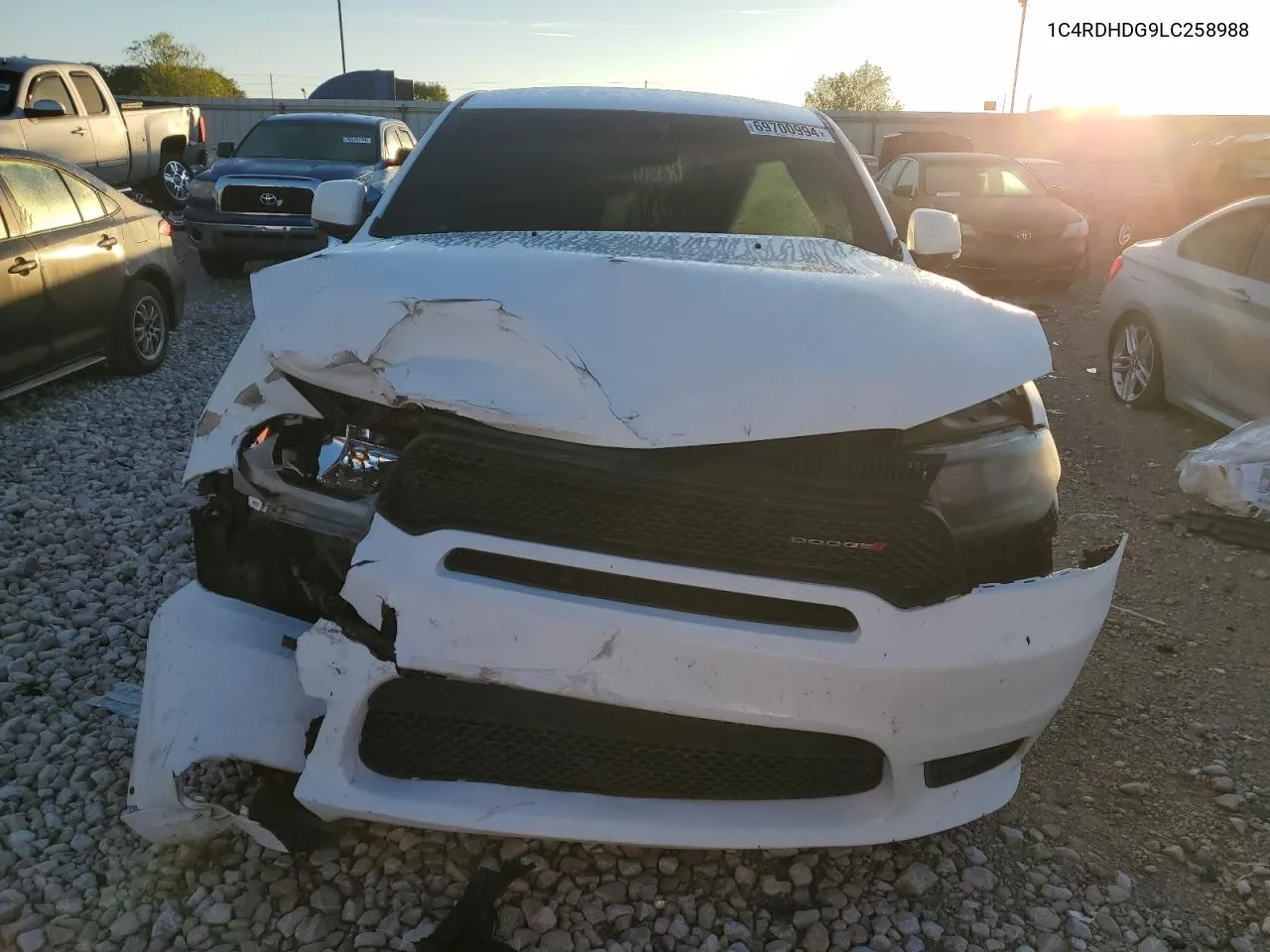 2020 Dodge Durango Gt VIN: 1C4RDHDG9LC258988 Lot: 69700994