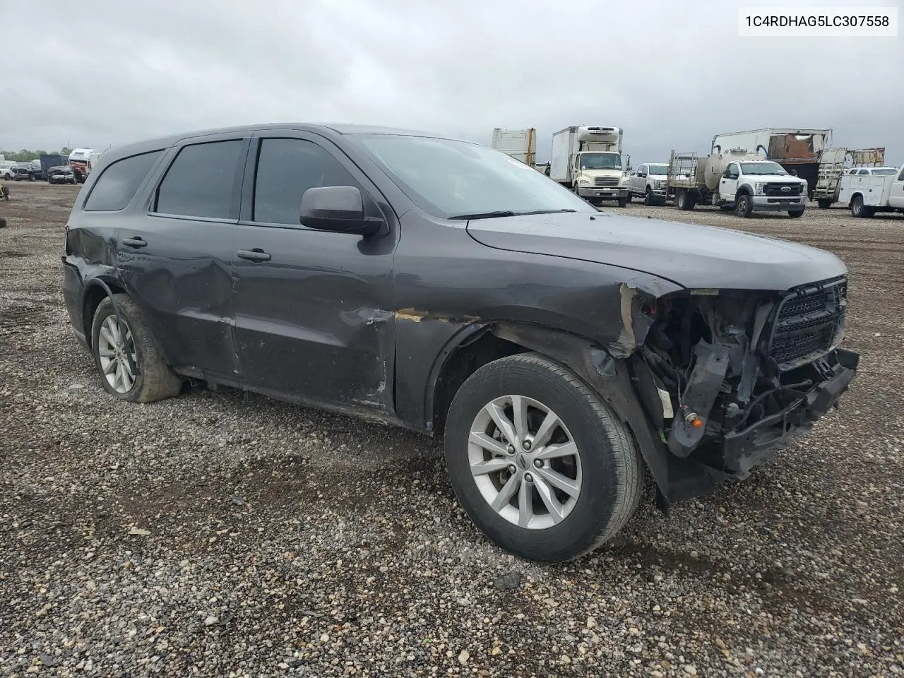 2020 Dodge Durango Sxt VIN: 1C4RDHAG5LC307558 Lot: 70100074