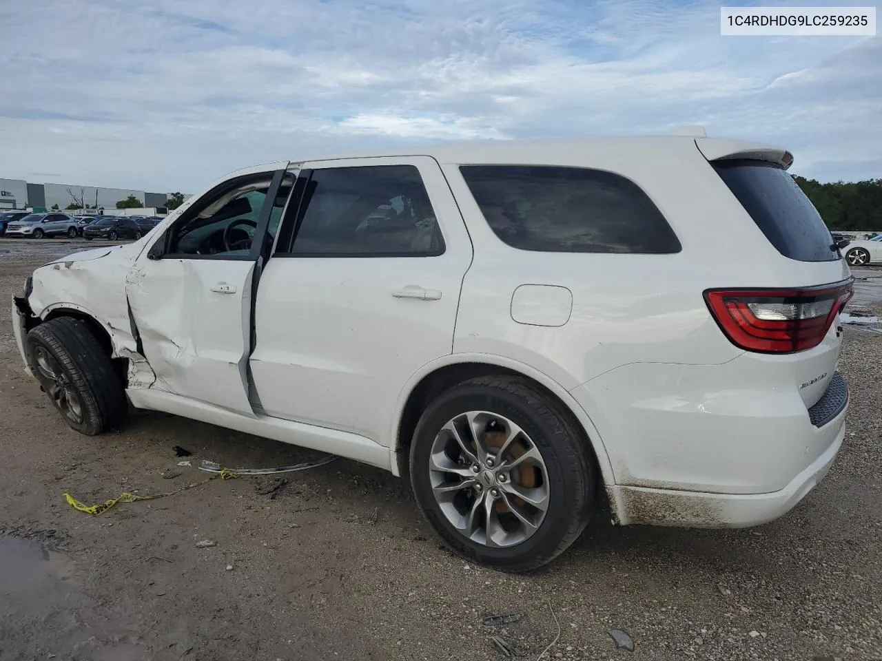 2020 Dodge Durango Gt VIN: 1C4RDHDG9LC259235 Lot: 70597414