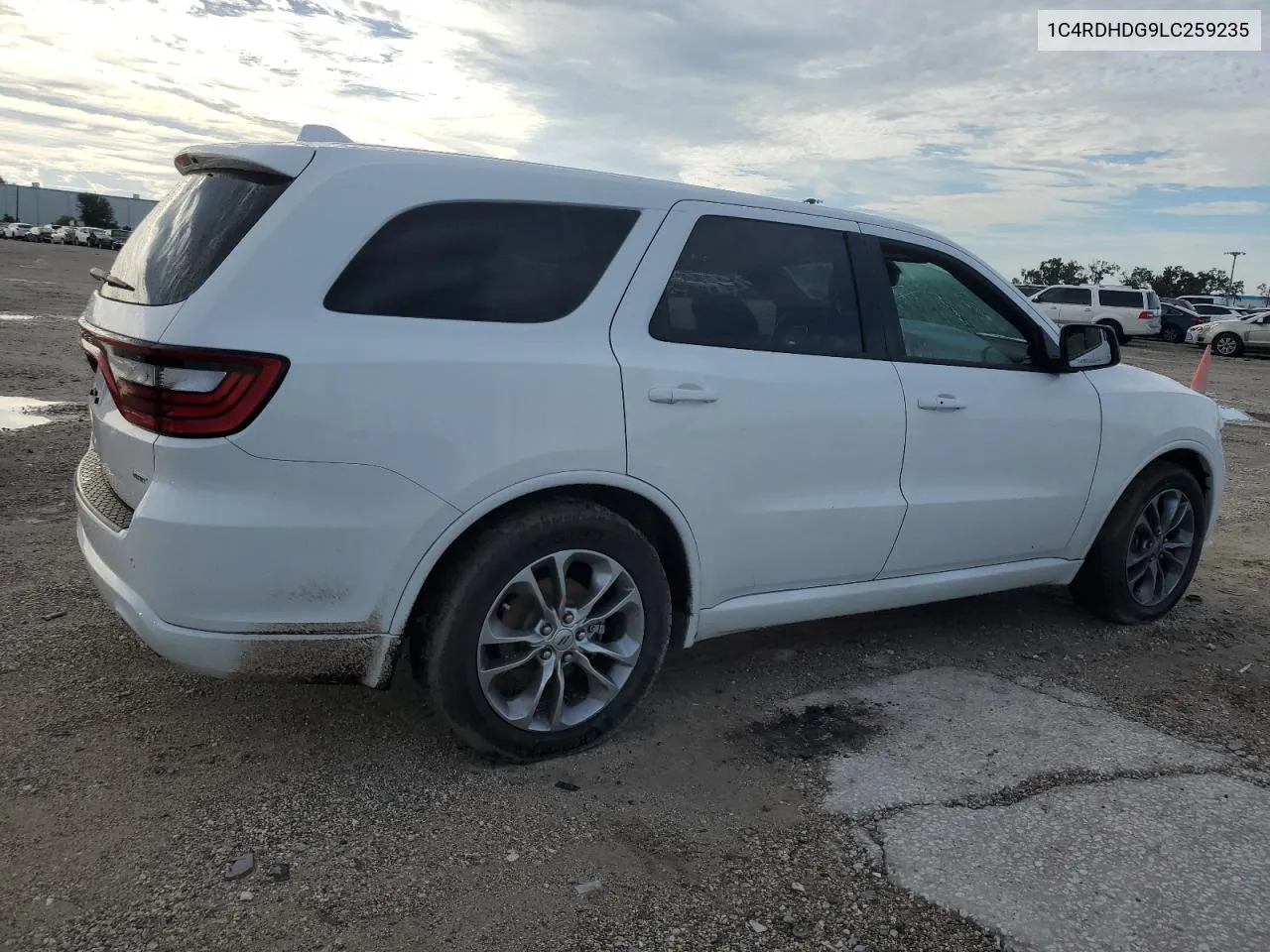 2020 Dodge Durango Gt VIN: 1C4RDHDG9LC259235 Lot: 70597414