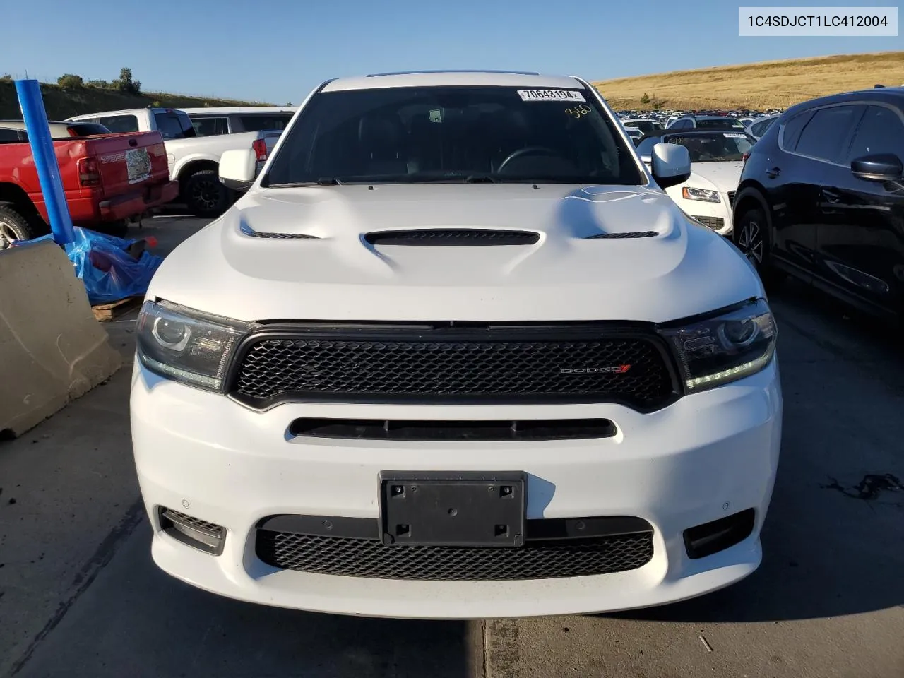 2020 Dodge Durango R/T VIN: 1C4SDJCT1LC412004 Lot: 70643194