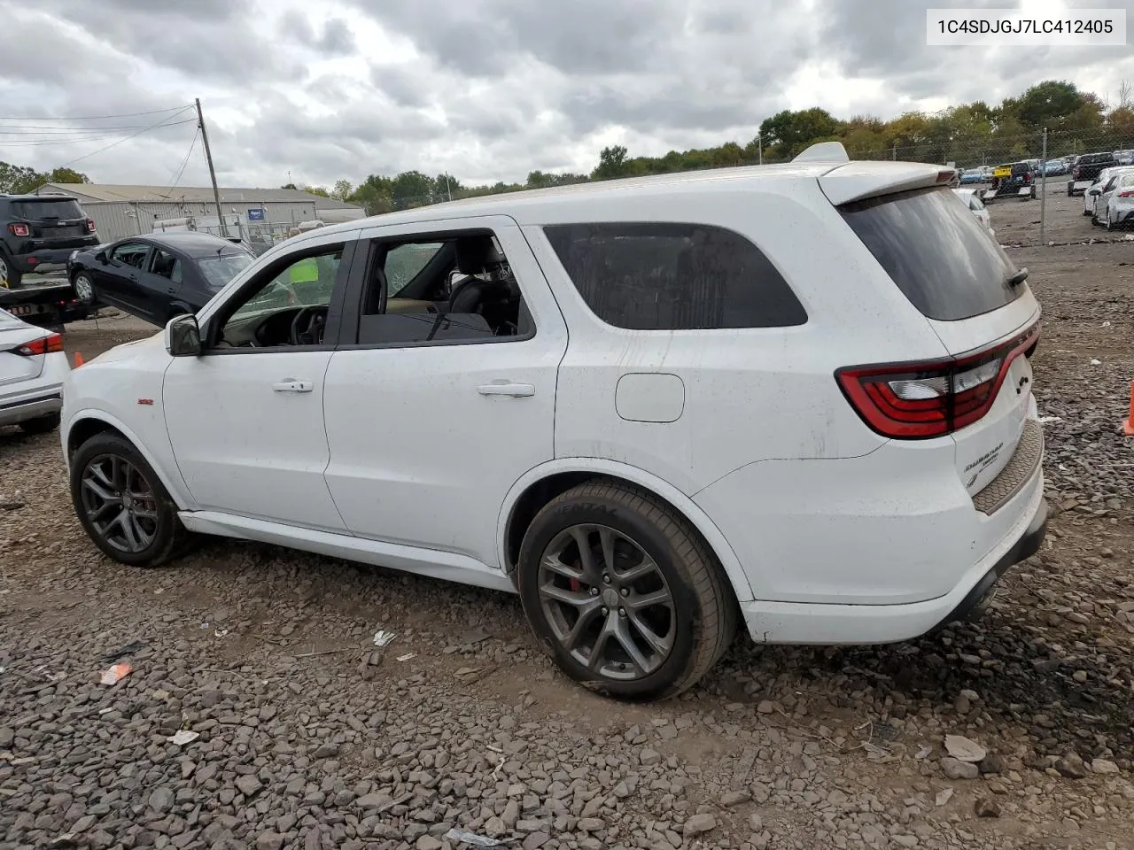 2020 Dodge Durango Srt VIN: 1C4SDJGJ7LC412405 Lot: 71206654