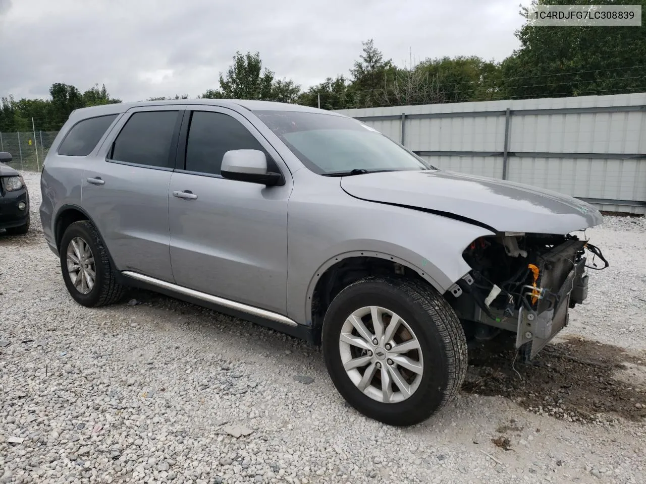 2020 Dodge Durango Ssv VIN: 1C4RDJFG7LC308839 Lot: 71671634