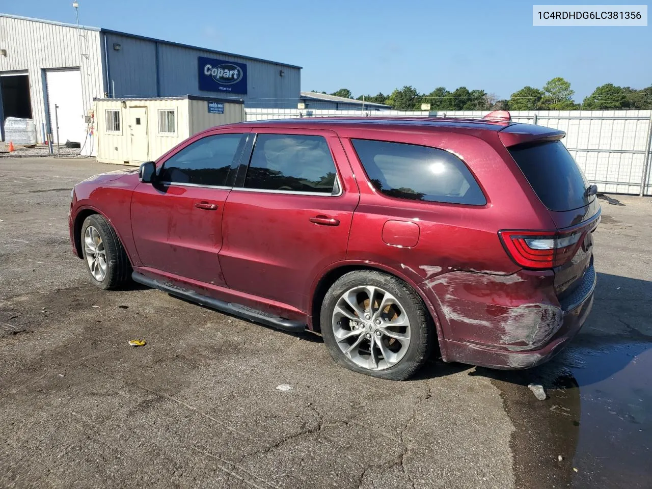 1C4RDHDG6LC381356 2020 Dodge Durango Gt