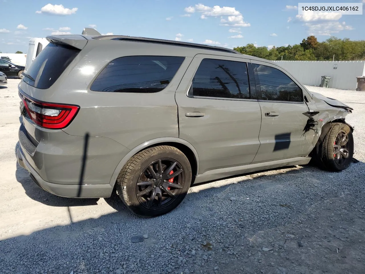 2020 Dodge Durango Srt VIN: 1C4SDJGJXLC406162 Lot: 72146744