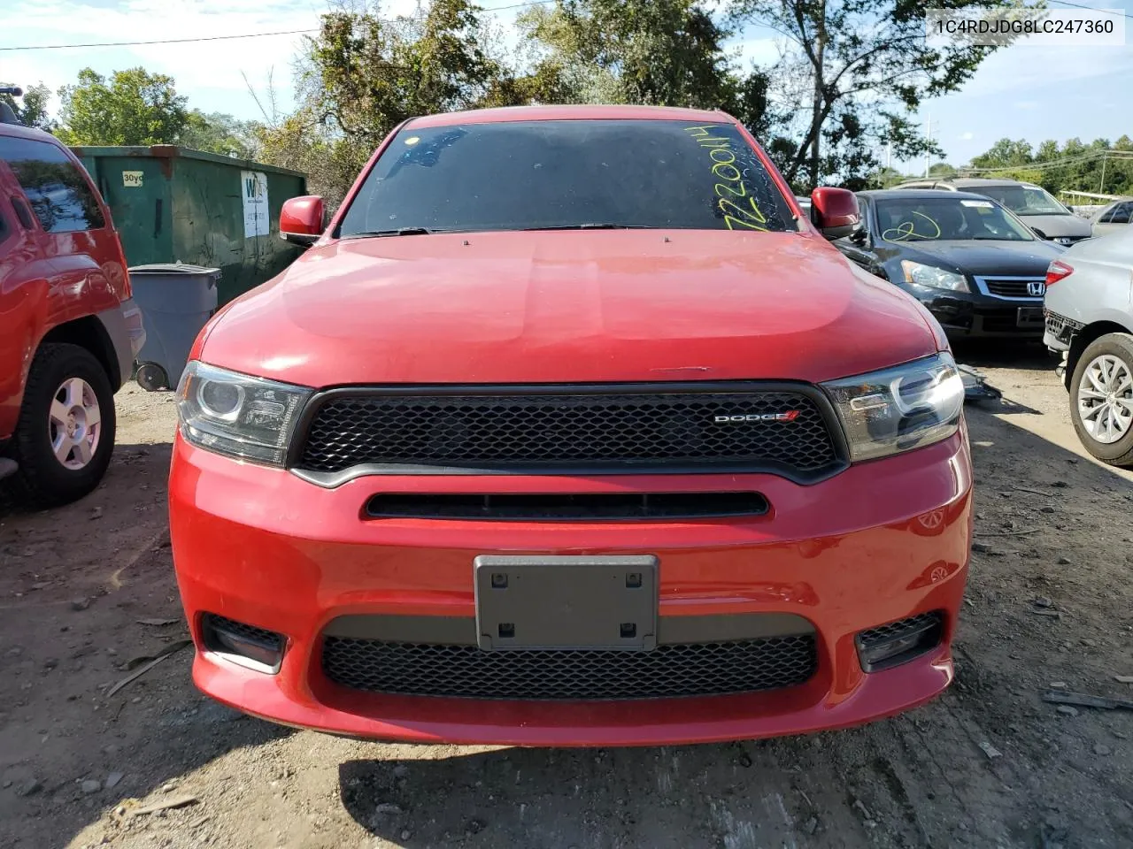 1C4RDJDG8LC247360 2020 Dodge Durango Gt