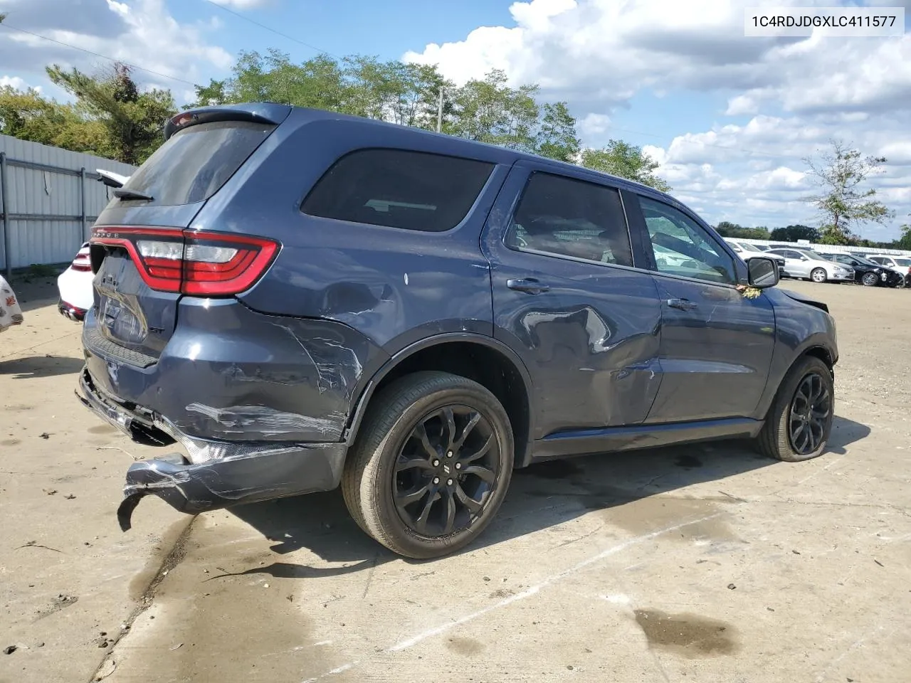 2020 Dodge Durango Gt VIN: 1C4RDJDGXLC411577 Lot: 72429914