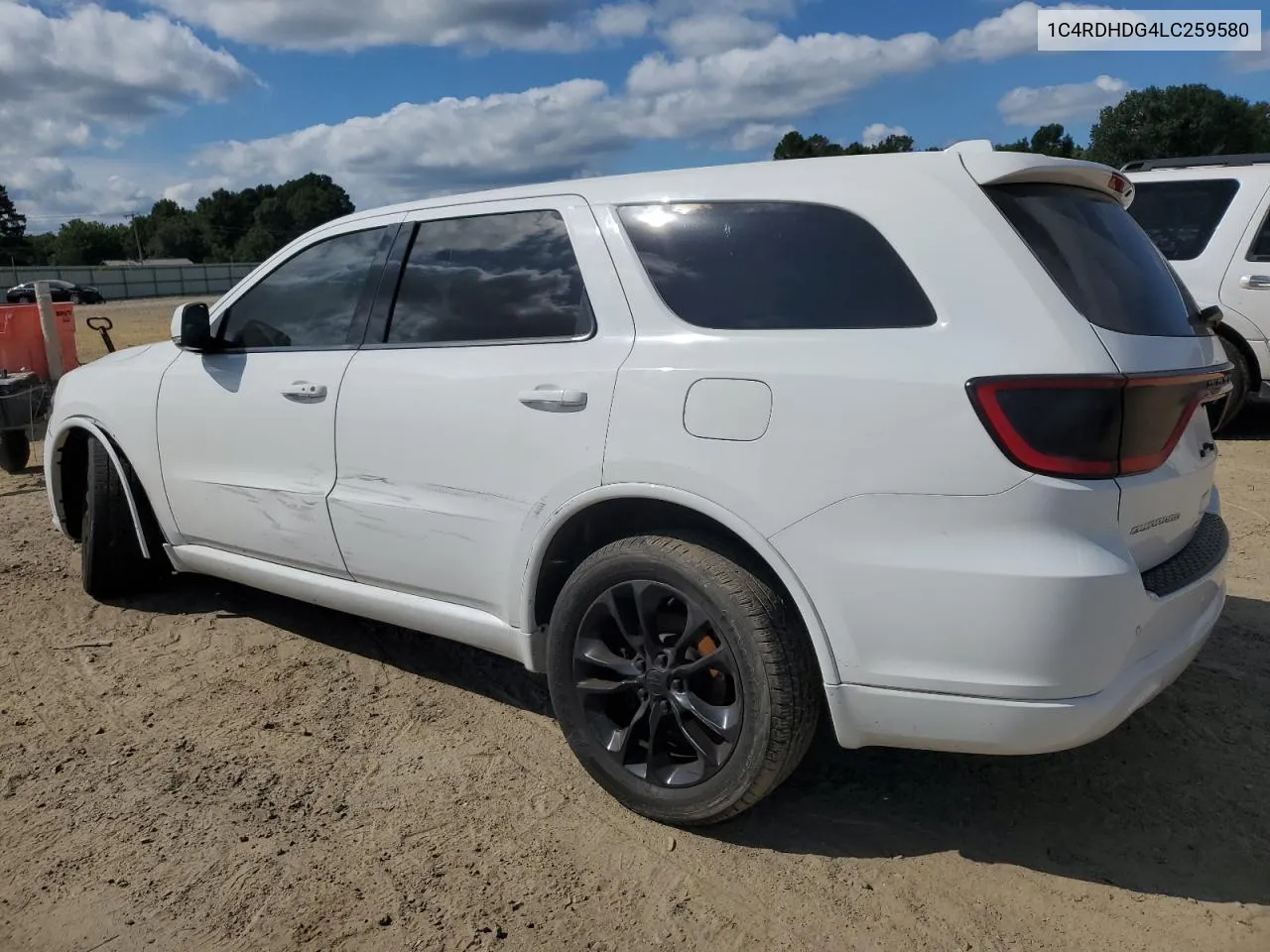 2020 Dodge Durango Gt VIN: 1C4RDHDG4LC259580 Lot: 72571134