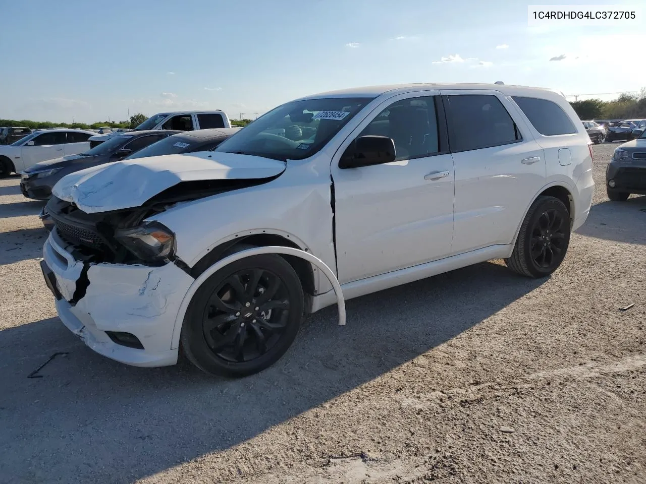 2020 Dodge Durango Gt VIN: 1C4RDHDG4LC372705 Lot: 72628454