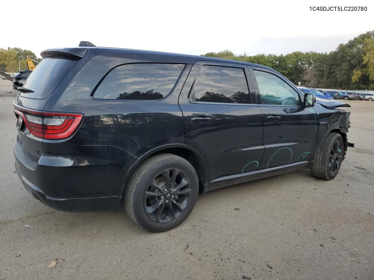 2020 Dodge Durango R/T VIN: 1C4SDJCT5LC220780 Lot: 72636744