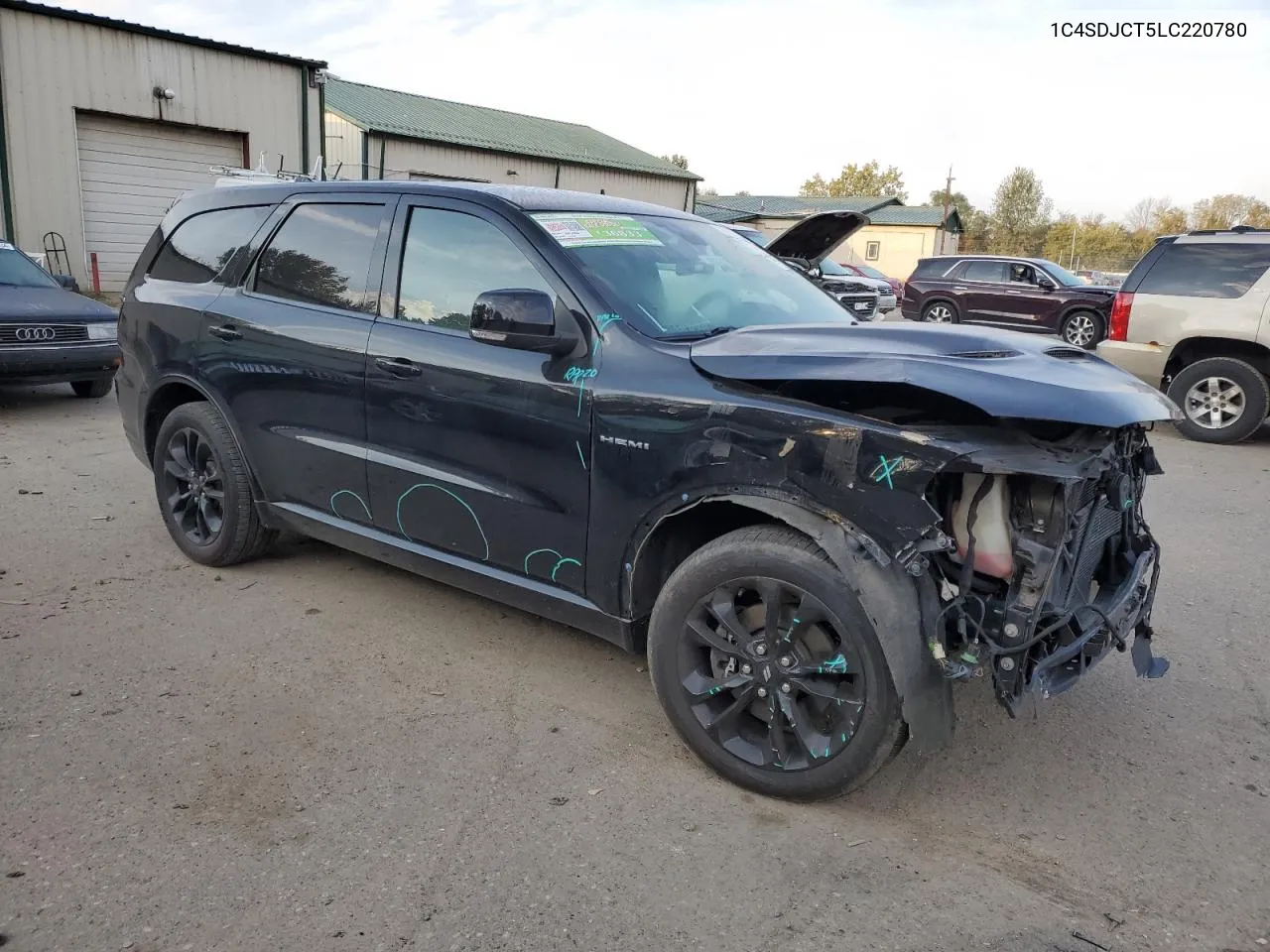 2020 Dodge Durango R/T VIN: 1C4SDJCT5LC220780 Lot: 72636744