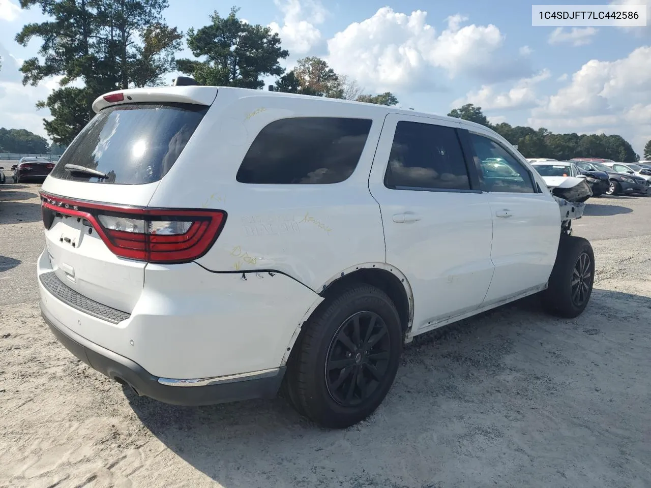 2020 Dodge Durango Ssv VIN: 1C4SDJFT7LC442586 Lot: 72678634