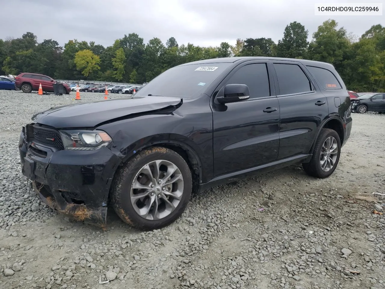 2020 Dodge Durango Gt VIN: 1C4RDHDG9LC259946 Lot: 72847664