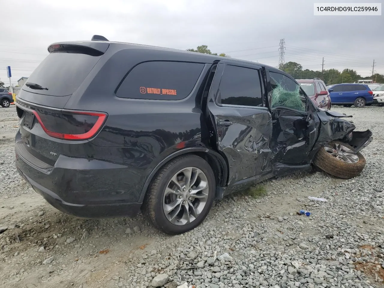 2020 Dodge Durango Gt VIN: 1C4RDHDG9LC259946 Lot: 72847664