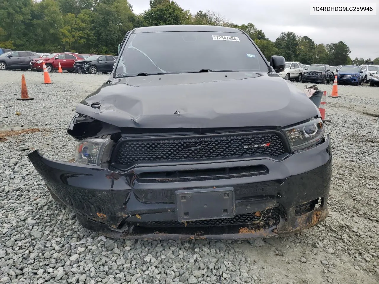 2020 Dodge Durango Gt VIN: 1C4RDHDG9LC259946 Lot: 72847664