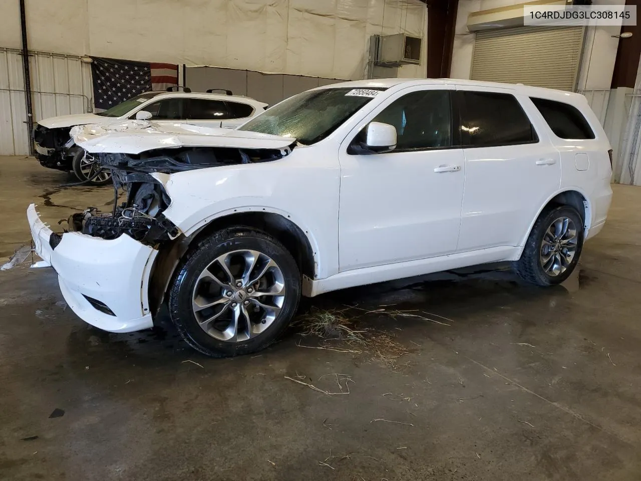 2020 Dodge Durango Gt VIN: 1C4RDJDG3LC308145 Lot: 72850484