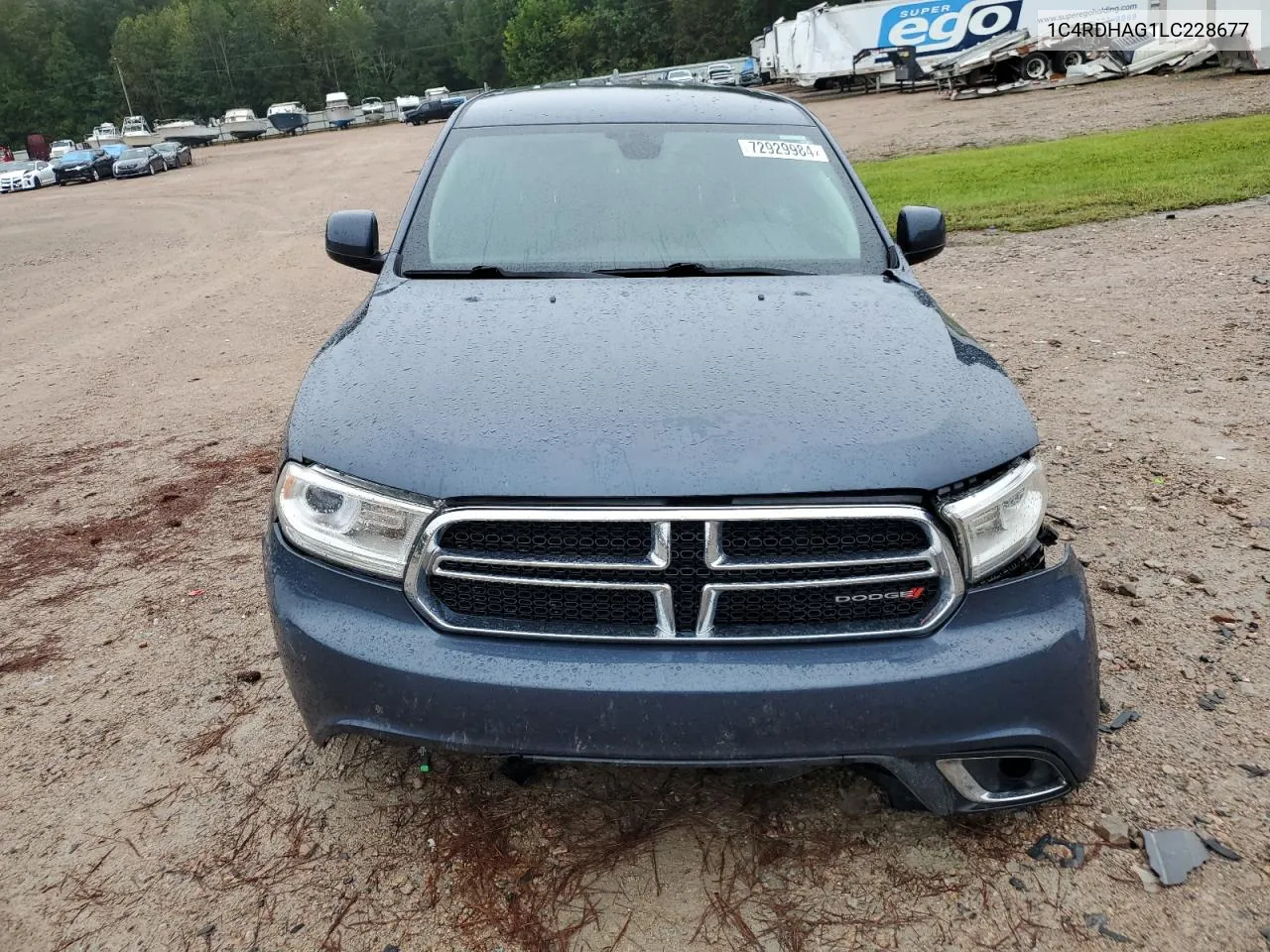 2020 Dodge Durango Sxt VIN: 1C4RDHAG1LC228677 Lot: 72929984