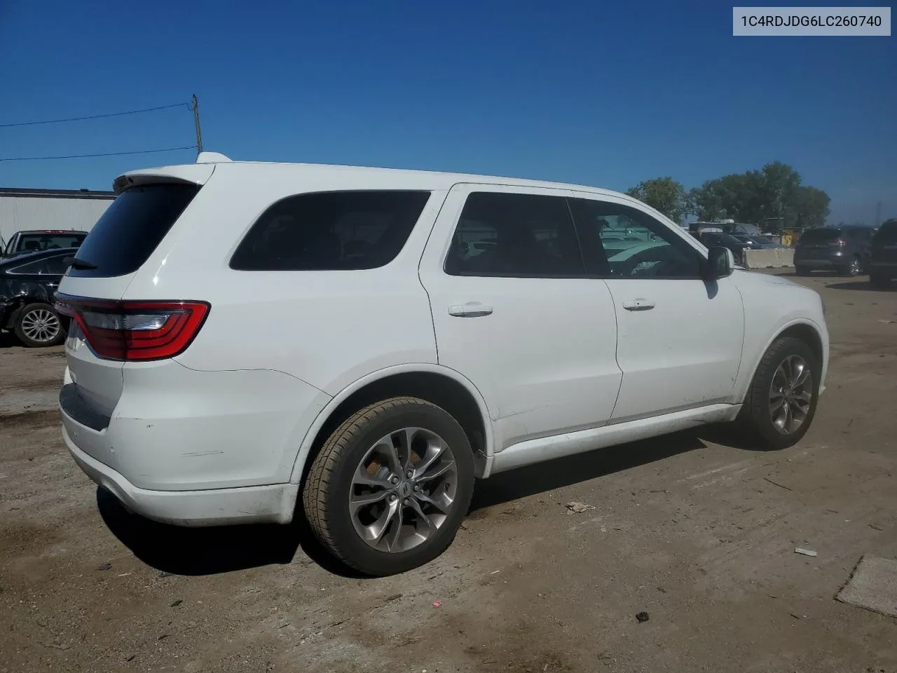 2020 Dodge Durango Gt VIN: 1C4RDJDG6LC260740 Lot: 73060224