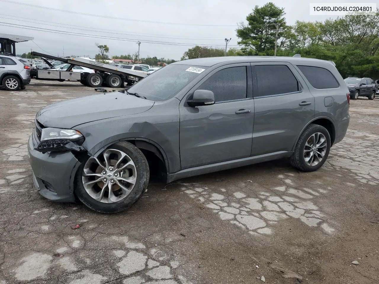 2020 Dodge Durango Gt VIN: 1C4RDJDG6LC204801 Lot: 73199134