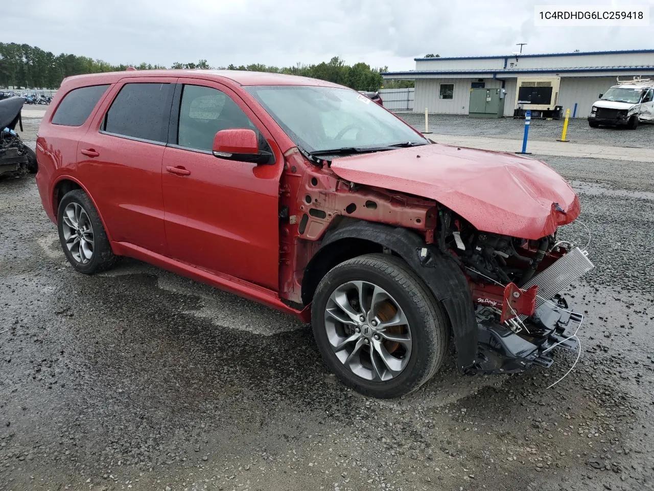 2020 Dodge Durango Gt VIN: 1C4RDHDG6LC259418 Lot: 73359794