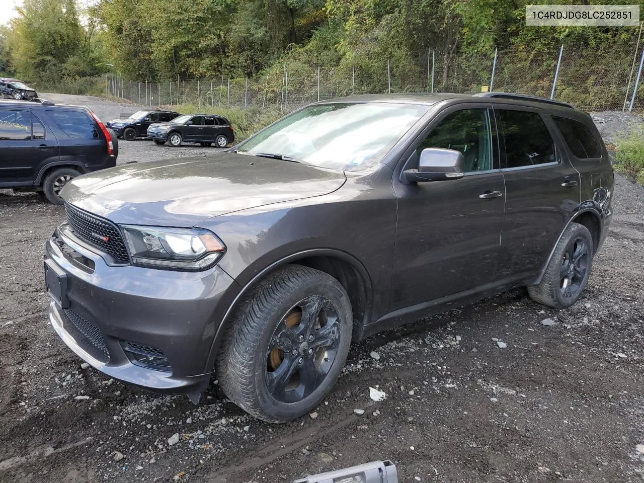 2020 Dodge Durango Gt VIN: 1C4RDJDG8LC252851 Lot: 73362354