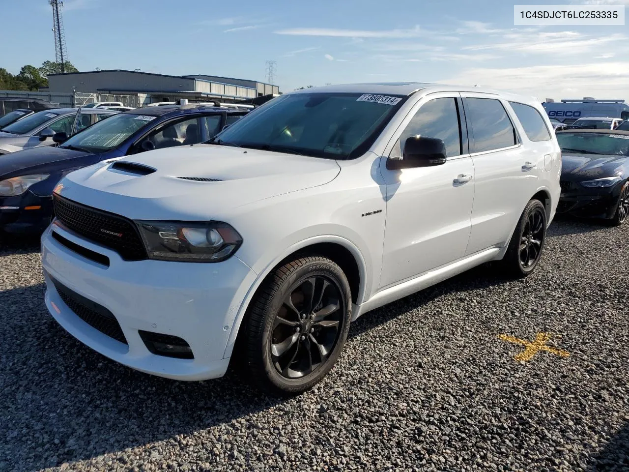 2020 Dodge Durango R/T VIN: 1C4SDJCT6LC253335 Lot: 73806314