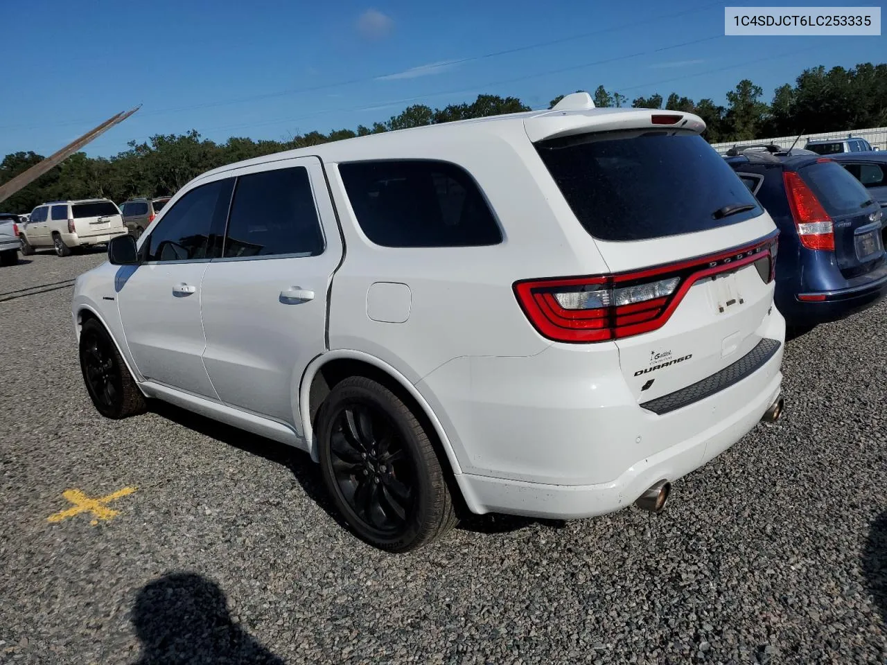 2020 Dodge Durango R/T VIN: 1C4SDJCT6LC253335 Lot: 73806314