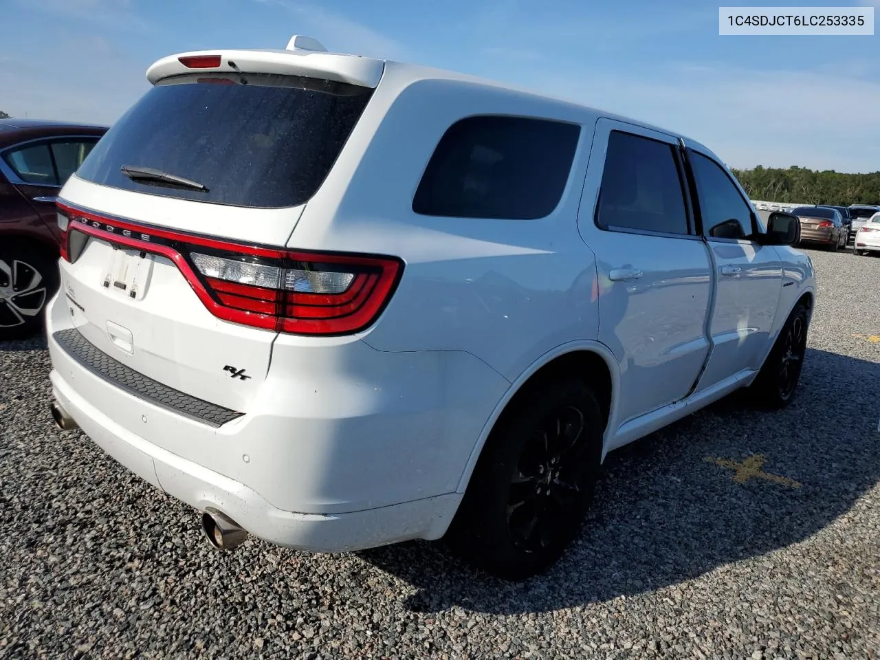 2020 Dodge Durango R/T VIN: 1C4SDJCT6LC253335 Lot: 73806314